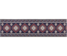 Beliani Dywan KANGAL Tamsiai mėlyna 80 x 300 cm