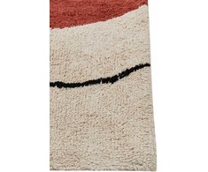 Beliani Kilimas BOLAT smėlio spalvos 140 x 200 cm medvilninis