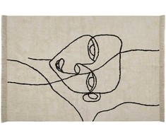 Beliani Kilimas NURU šviesiai smėlio spalvos 160 x 230 cm medvilninis