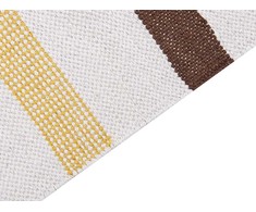 Beliani Kilimas HISARLI rudas 160 x 230 cm medvilninis