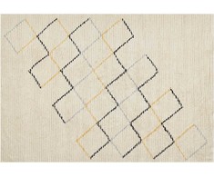 Beliani Kilimas TEZPUR smėlio spalvos 160 x 230 cm medvilninis