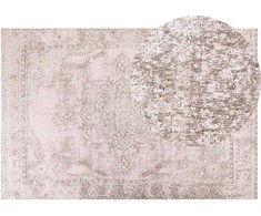 Beliani Kilimas MATARIM rožinis 200 x 300 cm medvilninis