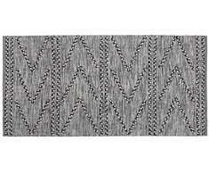 Beliani Karpetas 80 x 150 cm juoda ir balta TERMAL