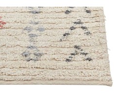 Beliani Kilimas DISPUR smėlio spalvos 80 x 150 cm medvilninis