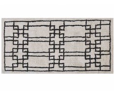 Beliani Kilimas TURHAL smėlio spalvos 80 x 150 cm medvilninis