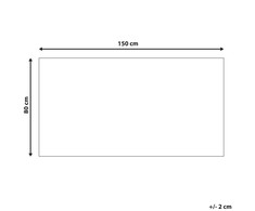 Beliani Kilimas TEZPUR smėlio spalvos 80 x 150 cm medvilninis
