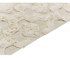 Beliani Lumarko medvilnės kilimas 80 x 150 cm AKSARAY smėlio!