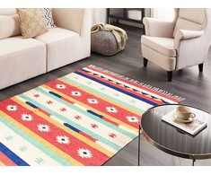 Beliani Medvilninis kilim kilimas 140 x 200 cm margaspalvis MARGARA Lumarko!