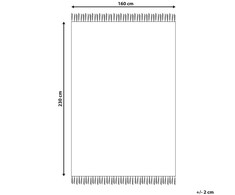 Beliani Kilimas DILIJAN spalvotas 160 x 230 cm medvilninis kilimas