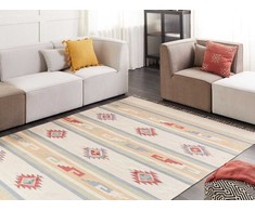 Beliani medvilninis kilim kilimas 200 x 300 cm daugiaspalvis APARAN