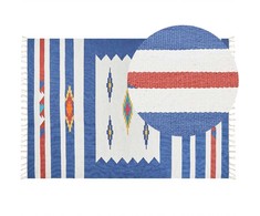 Beliani Medvilninis kilim kilimas 200 x 300 cm margaspalvis VARSER