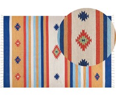 Beliani medvilninis kilim kilimas 200 x 300 cm daugiaspalvis TARONIK