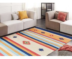 Beliani medvilninis kilim kilimas 200 x 300 cm daugiaspalvis TARONIK