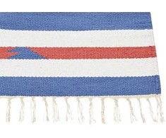 Beliani Medvilninis kilim kilimas 200 x 300 cm margaspalvis VARSER
