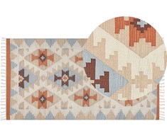 Beliani Medvilninis kilim kilimas 80 x 150 cm daugiaspalvis DILIJAN