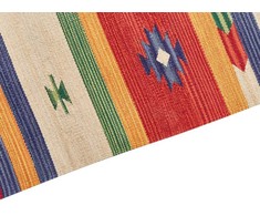 Beliani Dywan ALAPARS Kolorowy 80 x 150 cm Medvilnė Kilim