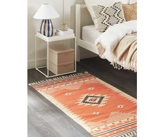 Beliani Dywan bawełniany kilim 80 x 150 cm oranžinė GAVAR