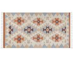 Beliani Medvilninis kilim kilimas 80 x 150 cm daugiaspalvis DILIJAN