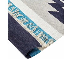 Beliani medvilninis kilim kilimas 80 x 300 cm daugiaspalvis NORATUS