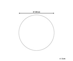 Beliani Vaikiškas kilimėlis apvalus medvilnė ø 120 cm austas VURGUN