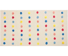 Beliani Cotton vaikiškas kilimėlis 80 x 150 cm įvairiaspalvis LELES