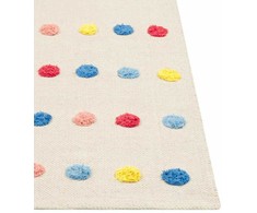 Beliani Cotton vaikiškas kilimėlis 80 x 150 cm įvairiaspalvis LELES