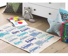 Beliani Kūdikių kilimėlis automobiliuose 60 x 90 cm mėlyna MADURAJ