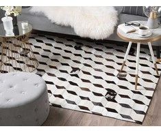 Beliani Kilimas ALPKOY baltos spalvos 140 x 200 cm iš natūralios odos