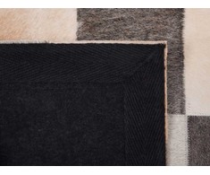 Beliani Kilim SOKE spalvotas 160 x 230 cm natūrali oda