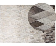 Beliani Kilimas MALDAN smėlinės spalvos 160 x 230 cm natūrali oda