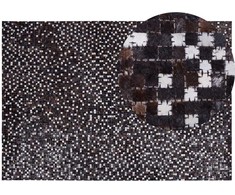 Beliani AKKESE kilimas, rudas, 160 x 230 cm, natūrali oda