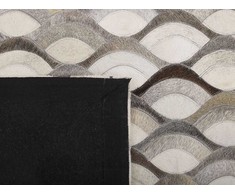 Beliani Kilimas KIRCA smėlio spalvos 140 x 200 cm iš natūralios odos