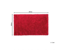 Beliani Shaggy kilimas CIDE raudonas 160 x 230 cm