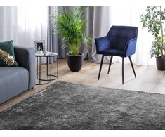 Beliani Shaggy kilimas DEMRE tamsiai pilkas 160 x 230 cm