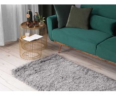 Beliani Šerpetotas kilimas CIDE šviesiai pilkas 80 x 150 cm