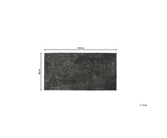 Beliani Shaggy kilimas 80 x 150 cm tamsiai pilka EVREN