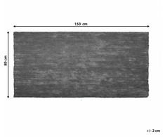 Beliani Shaggy kilimas DEMRE tamsiai pilkas 80 x 150 cm