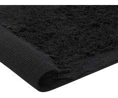 Beliani Kilimas BITLIS juodas 140 x 200 cm medvilninis
