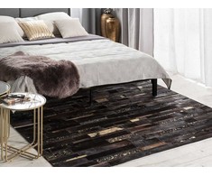 Beliani Kilimas ARTVIN rudas 200 x 200 cm iš natūralios odos