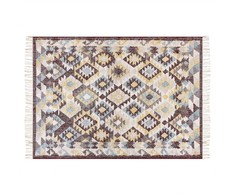 Beliani Kilim FENER spalvotas 140 x 200 cm džiuto