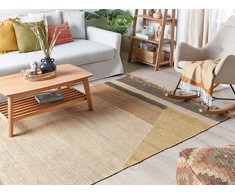 Beliani SAMLAR kilimas rudas 160 x 230 cm džiutas