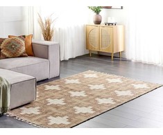 Beliani Dywan KONURTAY Kremas 160 x 230 cm Juta
