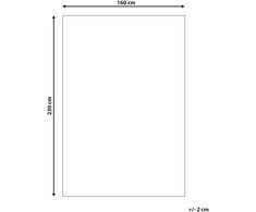 Beliani Kilimas BASOREN smėlio spalvos 160 x 230 cm džiutas