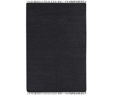 Beliani Kilimas SINANKOY Juodas 200 x 300 cm džiutas