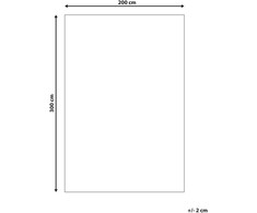 Beliani Džiuto kilimas ELMALI smėlio spalvos 200 x 300 cm