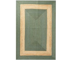 Beliani Kilimas KARAKUYU žalias 200 x 300 cm Džiutas