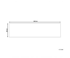 Beliani Kilimas ARAPTEPE Smėlio spalvos 80 x 300 cm džiutas