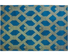 Beliani Kilimas VEKSE mėlynas 160 x 230 cm viskozė