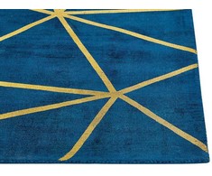 Beliani Kilimas HAVZA, mėlynas, 80 x 150 cm, viskozė