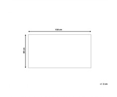 Beliani Kilimas GESI II Tamsiai pilkas 80 x 150 cm Viskozė
